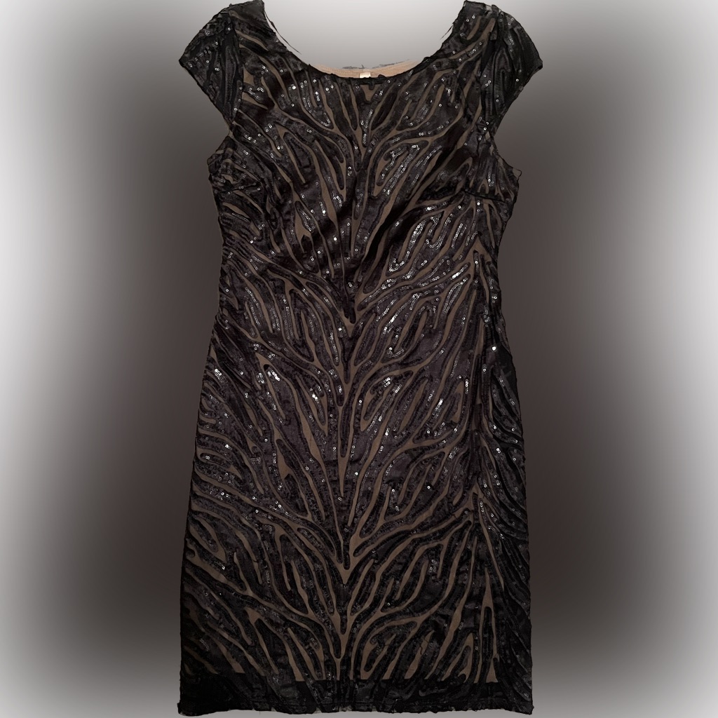 Bailey44 Black Sequins Dress, Small
